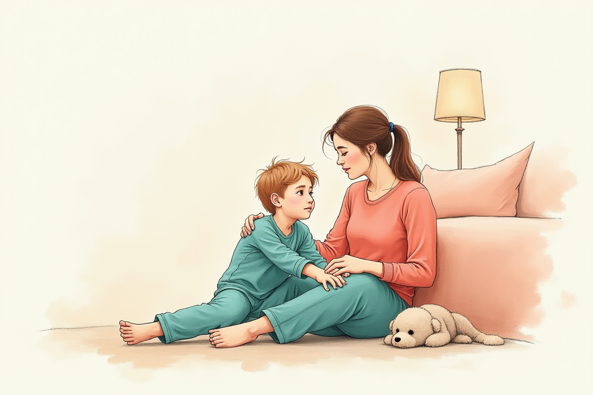 mama-sidit-ryadom-s-synom-na-polu