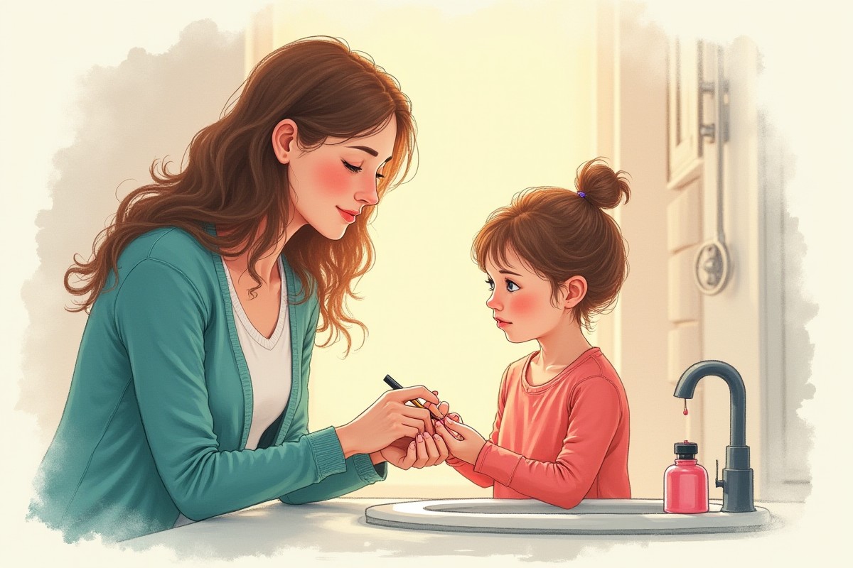 mama-mazhet-lak-rebenku-na-nogti