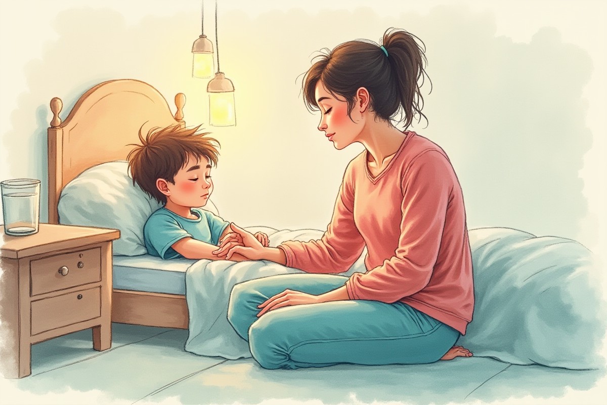 mama-sidit-u-krovatki-rebenka-noch