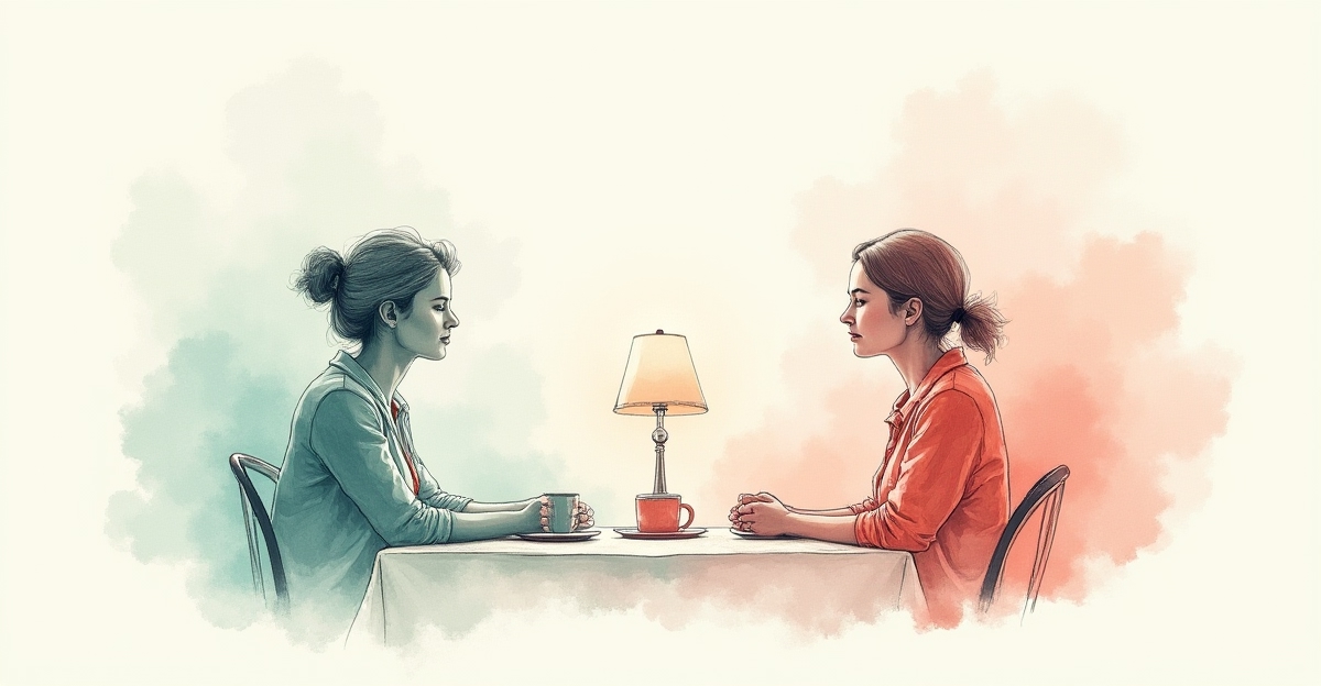 Мать и дочь обсуждают границы